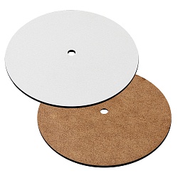 Подложка ламинированная с отверстием белая 24 см , толщина 3 мм