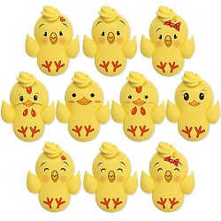 Сахарный медальон "Цыпленок цыпа" 3,5 см*2,5 см 1 шт